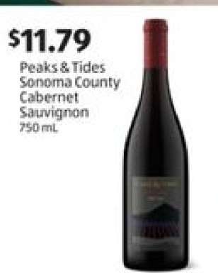 Peaks & Tides Sonoma County Cabernet Sauvignon