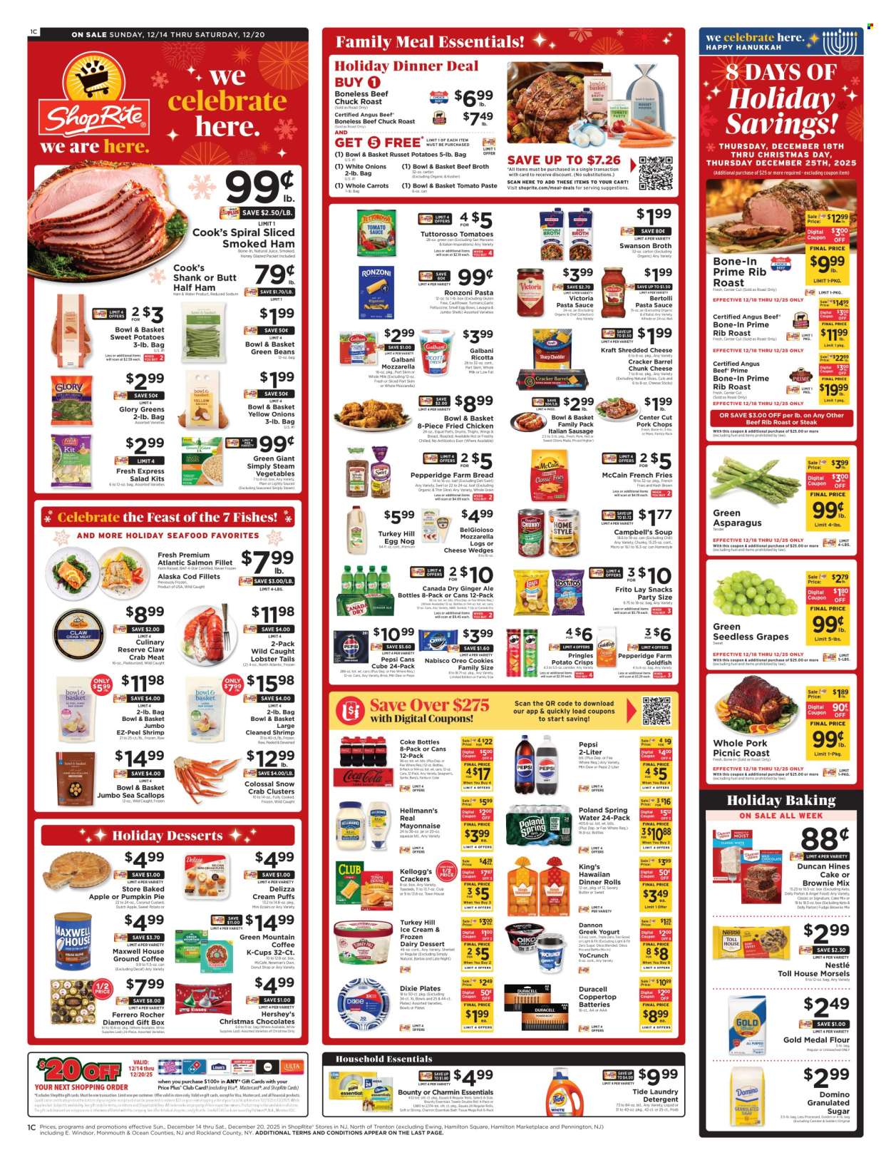 ShopRite ad - 12/14/2025 - 12/20/2025. Page 1