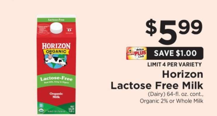 Horizon Lactose Free Milk
