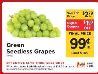 Green Seedless Grapes