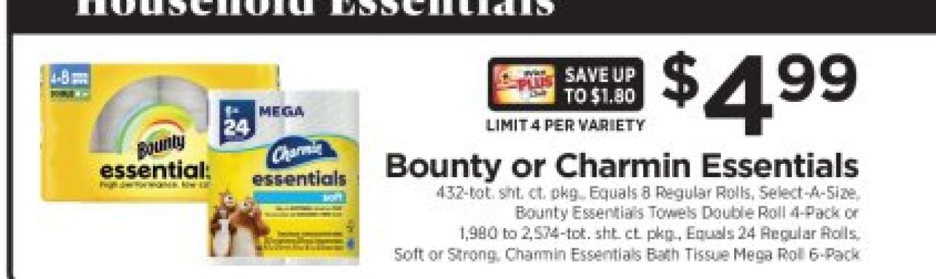 Bounty or Charmin Essentials