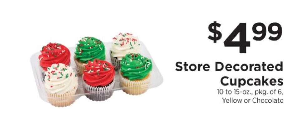Store Decorated Cupcakes