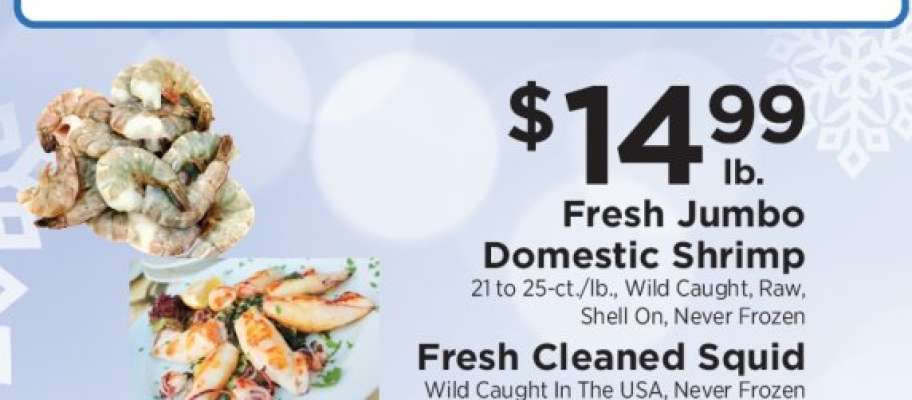 Fresh Jumbo Domestic Shrimp