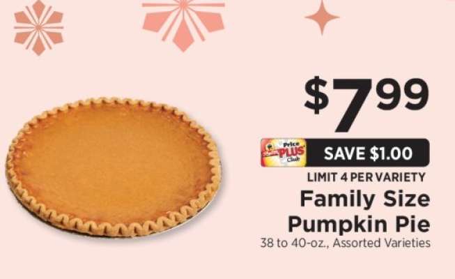 Family Size Pumpkin Pie