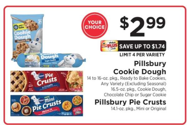 Pillsbury Cookie Dough or Pie Crusts