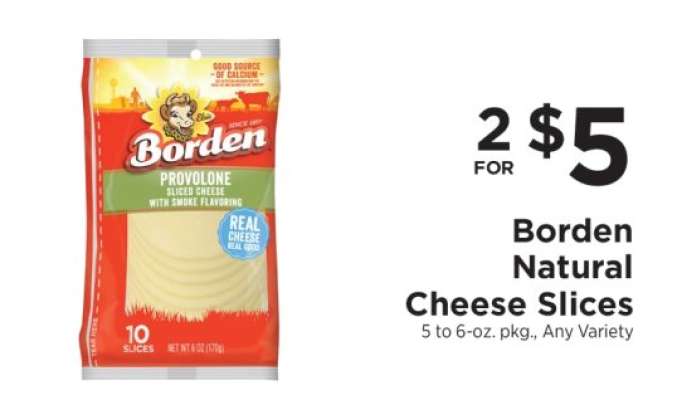 Borden Natural Cheese Slices