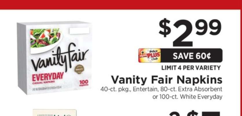 Vanity Fair Napkins