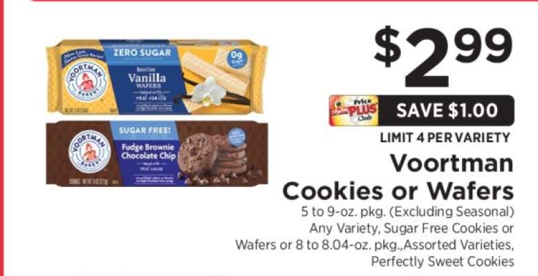 Voortman Cookies or Wafers