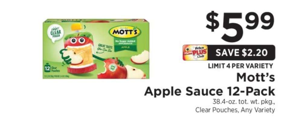 Mott's Apple Sauce 12-Pack