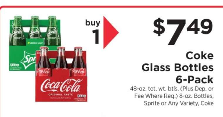 Coke Glass Bottles 6-Pack