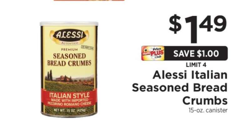 Alessi Italian Seasoned Bread Crumbs