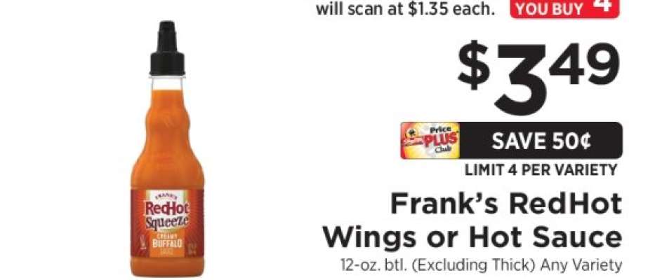 Frank's RedHot Wings or Hot Sauce