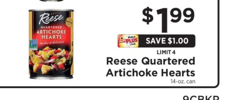 Reese Quartered Artichoke Hearts