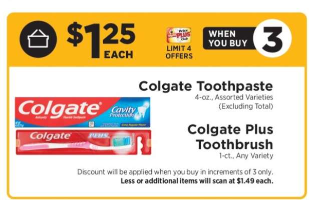 Colgate Toothpaste and Colgate Plus Toothbrush