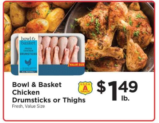 Bowl & Basket Chicken Drumsticks or Thighs