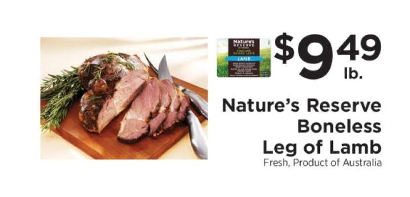 Nature's Reserve Boneless Leg of Lamb