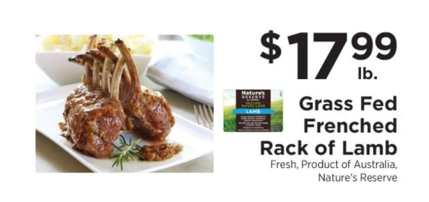 Grass Fed Frenched Rack of Lamb