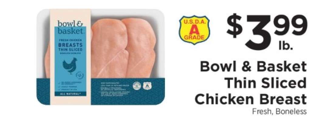 Bowl & Basket Thin Sliced Chicken Breast