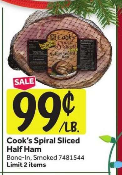Cook's Spiral Sliced Half Ham