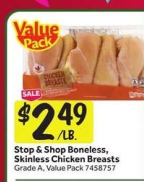 Stop & Shop Boneless, Skinless Chicken Breasts