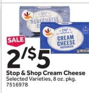 Stop & Shop Cream Cheese