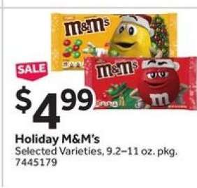Holiday M&M's