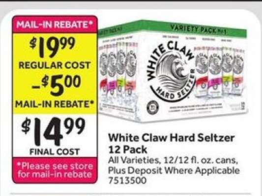 White Claw Hard Seltzer 12 Pack