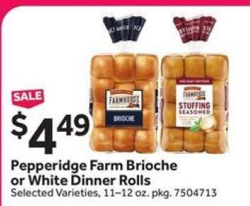Pepperidge Farm Brioche or White Dinner Rolls