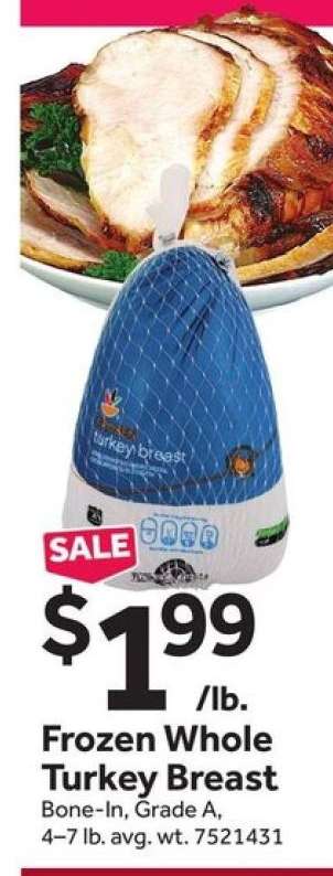 Frozen Whole Turkey Breast