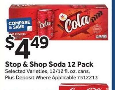 Stop & Shop Soda 12 Pack