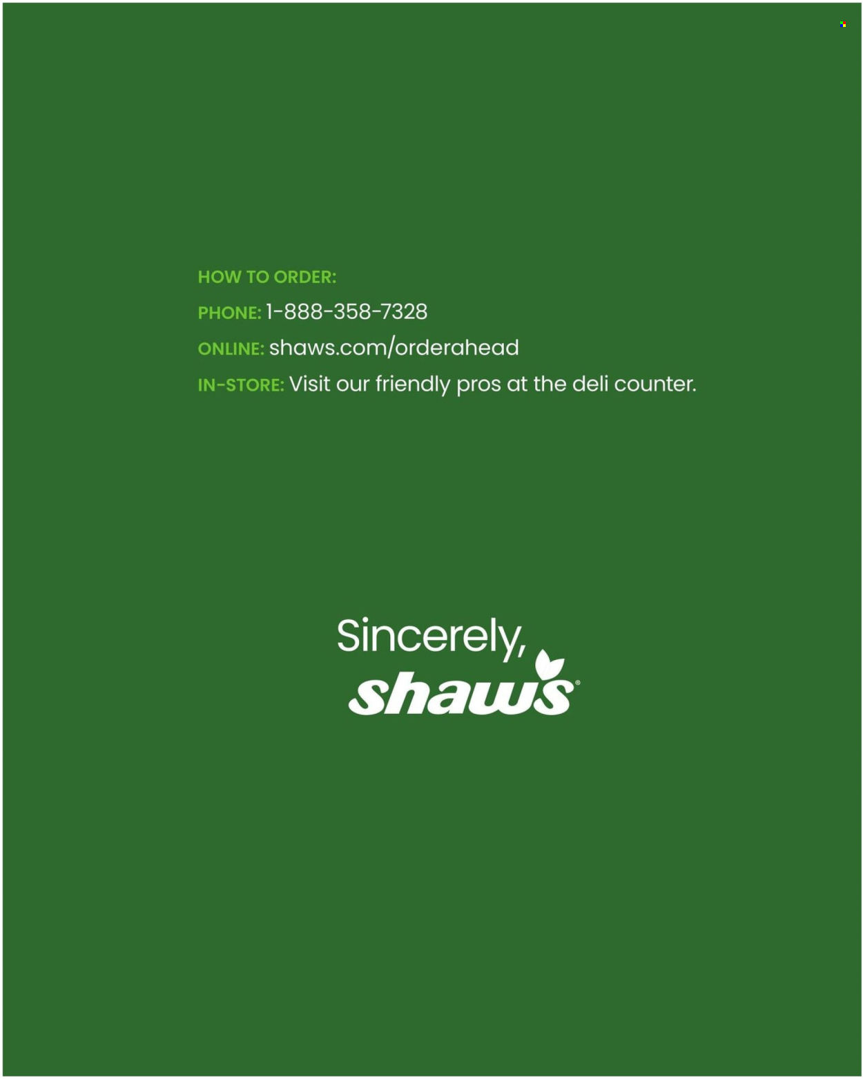 Shaw’s ad - 11/28/2025 - 12/31/2025. Page 12