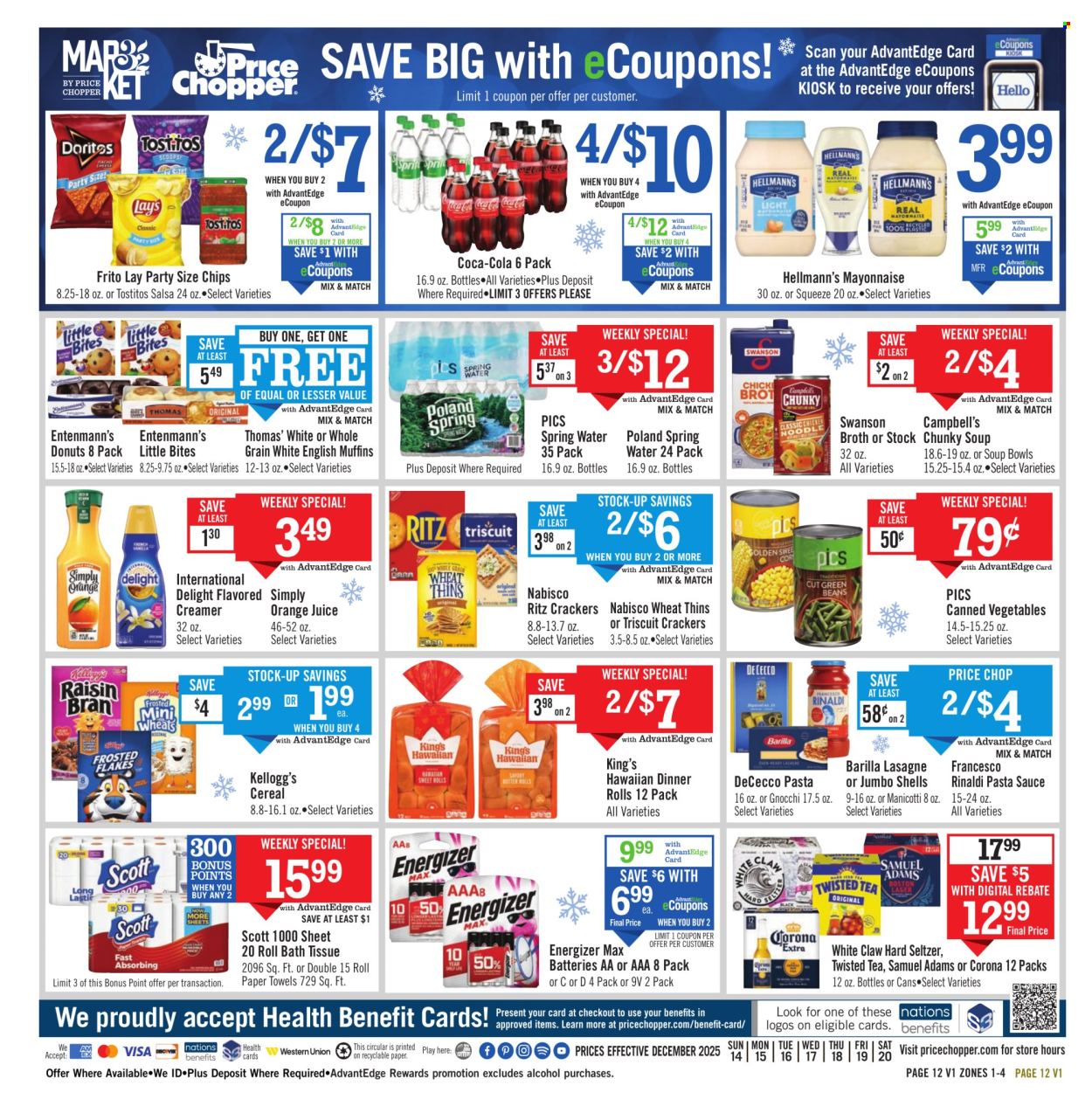 Price Chopper ad - 12/14/2025 - 12/20/2025. Page 12