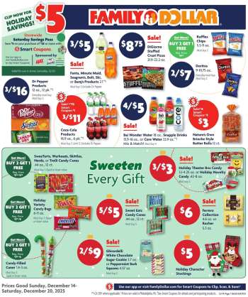Family Dollar Flyer - 12/14/2025 - 12/20/2025.