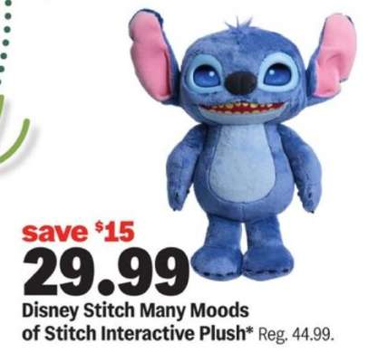 Disney Stitch Many Moods of Stitch Interactive Plush