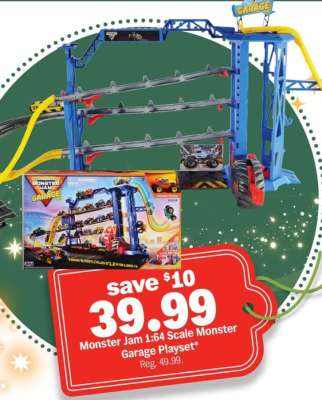 Monster Jam 1:64 Scale Monster Garage Playset