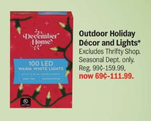 Outdoor Holiday Décor and Lights