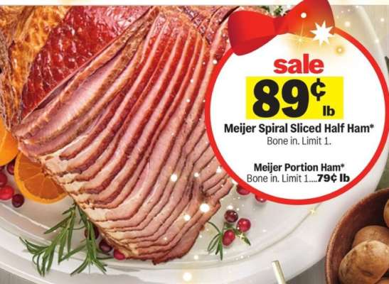 Meijer Spiral Sliced Half Ham