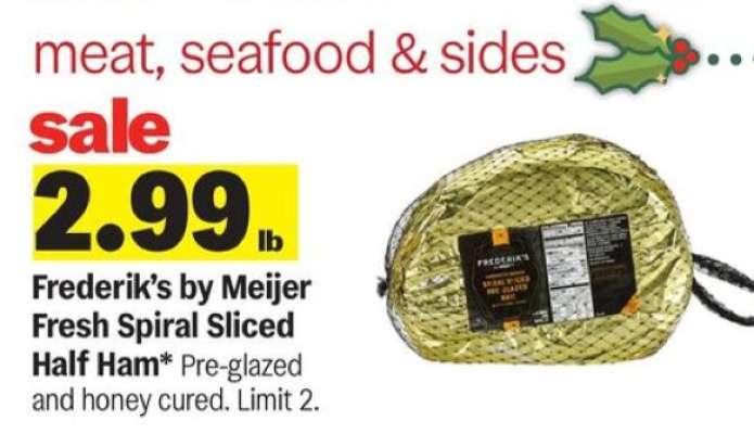 Frederik's by Meijer Fresh Spiral Sliced Half Ham