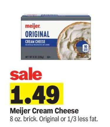 Meijer Cream Cheese