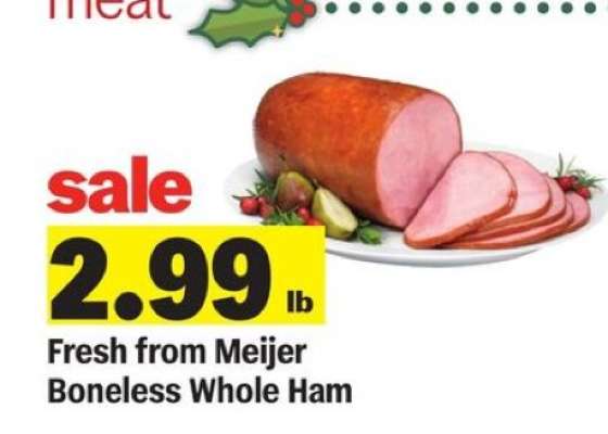 Fresh from Meijer Boneless Whole Ham