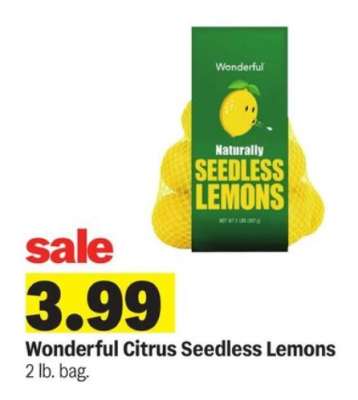 Wonderful Citrus Seedless Lemons