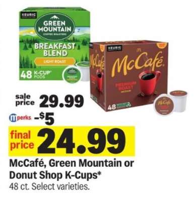 McCafé, Green Mountain or Donut Shop K-Cups