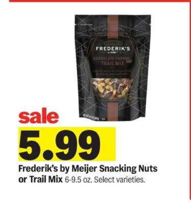 Frederik's by Meijer Snacking Nuts or Trail Mix