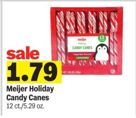 Meijer Holiday Candy Canes