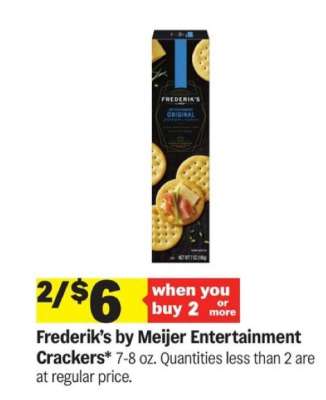Frederik's by Meijer Entertainment Crackers