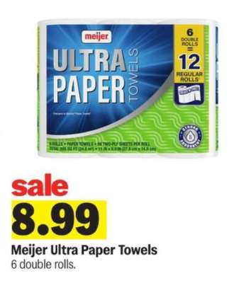 Meijer Ultra Paper Towels*
