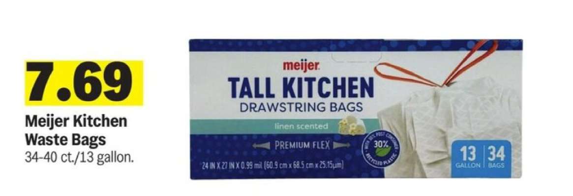 Meijer Kitchen Waste Bags