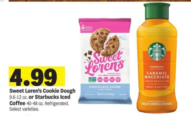 Sweet Loren's Cookie Dough or Starbucks Iced Coffee