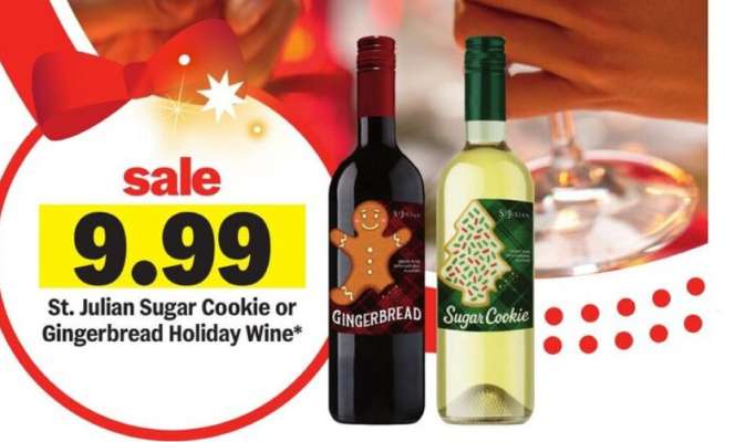 St. Julian Sugar Cookie or Gingerbread Holiday Wine