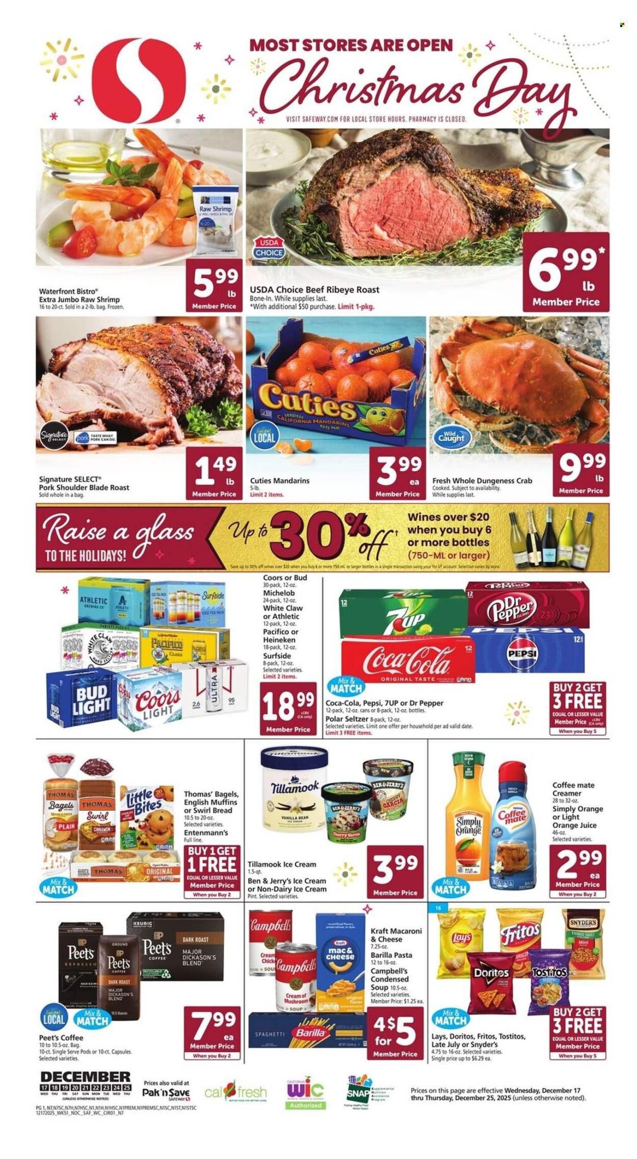 Safeway ad - 12/17/2025 - 12/25/2025. Page 1